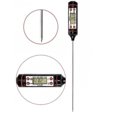 Imagem de Termômetro Culinário Digital Espeto Alimento Cozinha Tp101