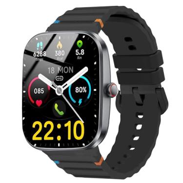 Imagem de Lamshaw Compatível com pulseira de relógio inteligente Kuizil, pulseira de substituição ajustável de linha de silicone de 22 mm compatível com smartwatch Kuizil, WeurGhy T70 de 1,9 polegadas (pulseira