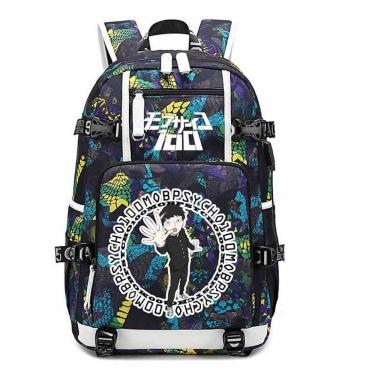 Imagem de Mochila Mobs Psychos 100 Mobus Saikos Hyakus Shigeos Kageyamas