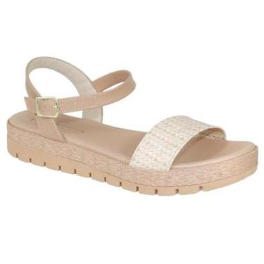 Imagem de Sandália Moleca Flatform Feminina Casual Textura 5539.100-Feminino
