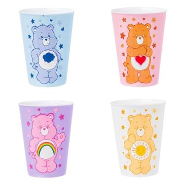 Imagem de Silver Buffalo Care Bears Hearts Conjunto de mini copos de plástico, 42 g