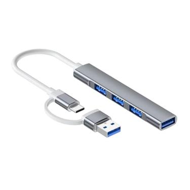 Imagem de Adaptador 2.0 divisor USB para sincronização de dados de hub de carro, cabo de 4 portas