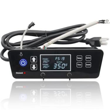 Imagem de Placa de controle de termostato digital peças de reposição para Pit Boss série 2 defumador vertical elétrico digital PBV2D1, com display LCD, substituição para defumador elétrico pit boss