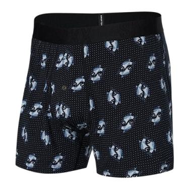 Imagem de SAXX Roupa íntima masculina – Cueca boxer refrescante para dormir com suporte embutido – Roupa íntima masculina