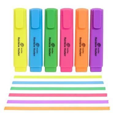 Imagem de Kit 6 Canetas Marca-Texto – Cores Vibrantes e Fluorescentes