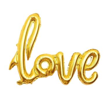 Imagem de Balão Metalizado Love Dourado - 26 Polegadas