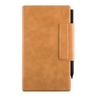 Imagem de BOZHUORUI Capa magnética para notável Paper Pro Move (7,3 polegadas, lançado em 2025) | Design de fivela de caneta | fina e leve | estilo fólio de livro | Capa de couro PU com hibernar/despertar (cor