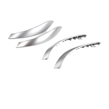 Imagem de Portas internas lidar com exterior puxar guarnição capa acessórios do carro compatível para bmw 3 4 3gt série 2013-2018 f30 316d 318d 320d f31 320i 325d(E2 4PCS)