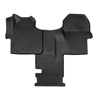 Imagem de Priprilod Conjunto de forro de carga de tapetes TPE 1 peça, compatível com Mercedes Sprinter W907 910 2019-2025, conjunto completo de acessórios de interior de carro dianteiros e 2ª fileiras