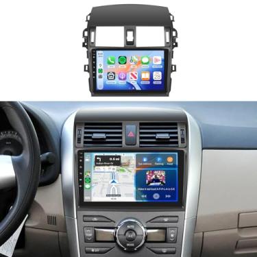 Imagem de Rádio estéreo 4G + 64G para Toyota Corolla 2009-2013, tela sensível ao toque IPS de 9 polegadas/Android 15/Wireless CarPlay/Android Auto/DSP 32 EQ/GPS/WiFi/5.0Bluetooth/FM/RDS/SWC/AHD