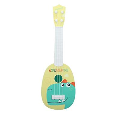 Imagem de Dioche Crianças Brinquedo Ukulele Guitarra Instrumento Musical Seguro Plástico Durável Educação Precoce Crianças Meninos Meninas Idades 3 12 (Tipo 4)