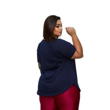 Imagem de Camiseta Plus Size Veste Legging T-shirt em Poliamida DryFit G1 G2 G3 