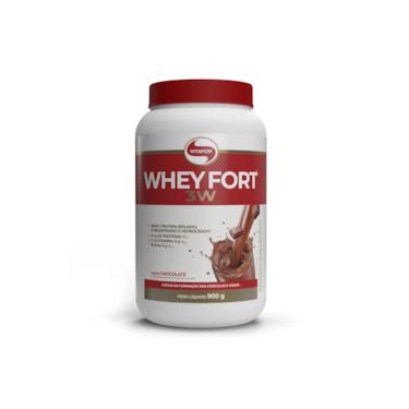 Imagem de Whey fort 3W Vitafor 900g - Sabor Chocolate