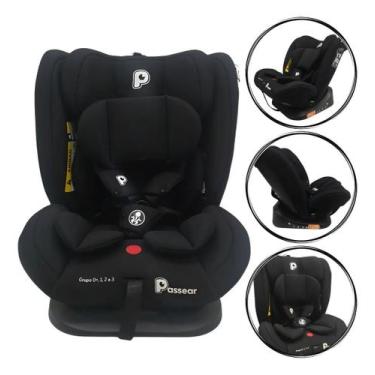 Imagem de Cadeirinha Para Carro Reclinavel Zaya Preta - Passear Baby