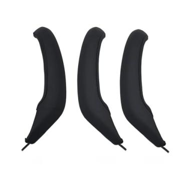 Imagem de Esquerda direita interior do carro maçaneta da porta painel puxar guarnição dentro da tampa esquerda direita Compatível com bmw x3 x4 f25 f26 2011 2012 2013 2014 2015 2016(Black)