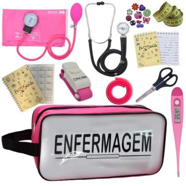 Imagem de Kit Enfermagem Profissional Glicose Estagio Saude Completo - PREMIUM, 