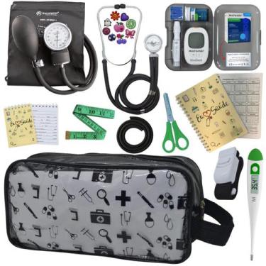 Imagem de Kit Enfermagem Completo Top + Medidor Glicose  - PREMIUM, P.A. Med, IN