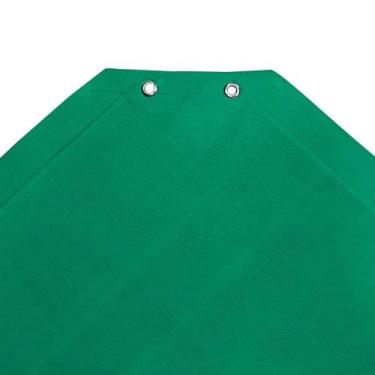 Imagem de Tela Sombrite Toldo Decorativa Verde Com Bainha e Ilhós 5x9m + Kit de 