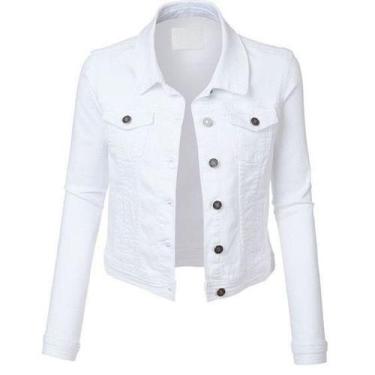 Imagem de Jaqueta Branca Sarja Modinha Feminina - TLT, Branco, G
