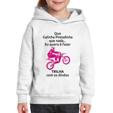 Imagem de Moletom Infantil Trilha com os dindos (moto rosa) - Foca na Moda, Bran