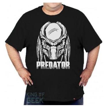 Imagem de Camiseta Plus Size Predador Filme Clássico Camisa Geek - KING OF GEEK,