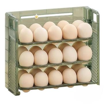 Imagem de Caixa De Armazenamento Para Porta-ovos Para Geladeira(Verde,2 peça)