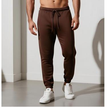 Imagem de Calça Moletom Masculino Adulto - Glev.Conceito, GG, Marrom