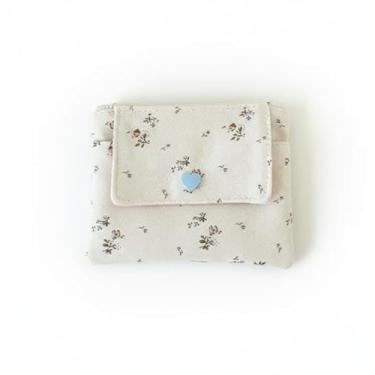 Imagem de Carteira feminina com suporte de cartão de camada dupla, porta-moedas de grande capacidade, organizador multifuncional de identidade e cartão bancário, Branco, Cosmetic_case