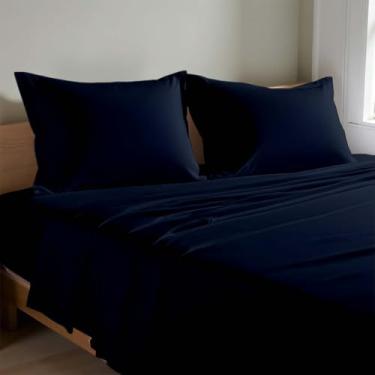 Imagem de KRISHNA Lençóis de berço 76,2 cm x 190,5 cm, 4 peças, macio, respirável, 100% microfibra escovada, cabe em colchões de bolso profundo de até 25,4 cm, estreito solteiro/beliche de acampamento/cama de