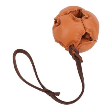 Imagem de SIWOTED Bola de treinamento para cães, liberação de energia, reduz a ansiedade, exercício interativo e bola de recompensa na corda, brinquedo para cães pequenos e médios (Castanho Escuro)