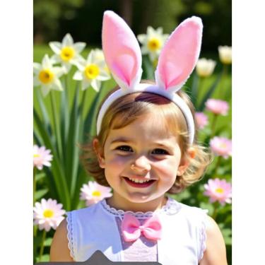 Imagem de Kit 4 Acessórios Carnaval Coelhinha Tiara Gravata Rabo Saia