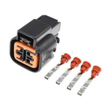 Imagem de SSXLSMYXGS Conector elétrico automotivo fêmea masculino de 4 pinos, série de 1.5mm, sensor selado à prova d'água, kit adaptador de chicote de fios a montante, 10 conjuntos(Female Connector Set,1Set)