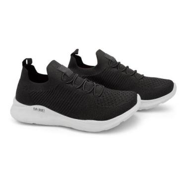 Imagem de Tênis Esportivo Calce Facil Record em Tecido com Elasticos e Sola EVA,