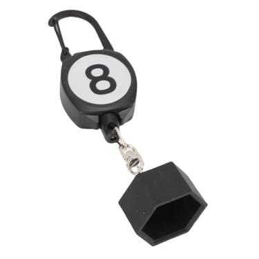 Imagem de Generic Protetor de Giz para Taco de Bilhar, Porta-chaves de Giz de Bilhar, Abs Prático Compacto para Acessório de Mesa de (Hexágono 2,99 x 5,18 polegadas)