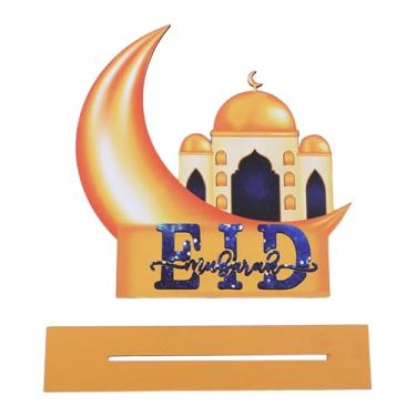 Imagem de Decorações de Ramadã, decoração de mesa Eid Mubarak, placas Happy Ramadan Kareem, suprimentos de festa de mesa Al-Fitr para cozinha doméstica