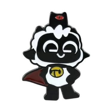 Imagem de Broche De Metal Esmaltado Cult of the Lamb Com Desenho Animado, Acessó