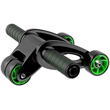 Imagem de Feiyx Roda abdominal para músculos abdominais dobrável para uso doméstico, rolo silencioso para uso em casa, academia, fitness