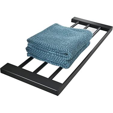 Imagem de 3FLQOOPP Toalheiro suporte de toalha de banho barra de toalha montada na parede, haste de toalha com acabamento cromado polido de cobre sólido, barra de toalha quadrada única para banheiro cozinha/60