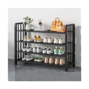 Imagem de Sapateira para entrada, organizador de sapatos independente de malha metálica de 3/4/5 camadas, prateleira de armazenamento de sapatos para corredor, sala de estar, organizador de sapatos de armário