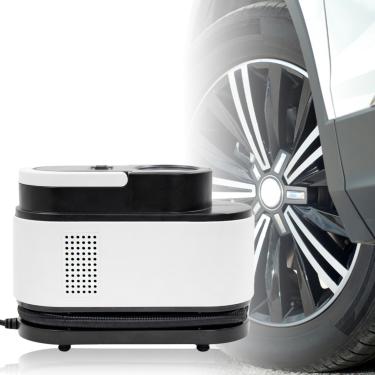 Imagem de Compressor Ar Veicular Eletrico Portatil 12v Calibrador Carro Pneu Bicicleta Bola