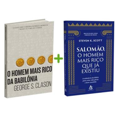 Imagem de Kit 2livros, O Homem Mais Rico da Babilônia + Salomão, O Homem Mais Ri