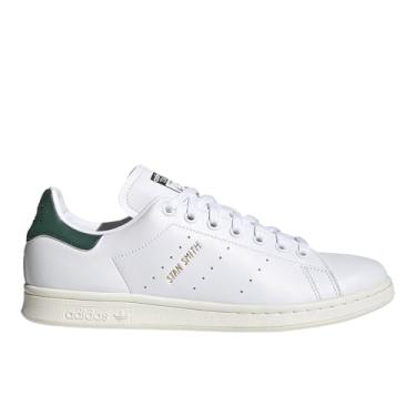 Imagem de adidas Tênis masculino Stan Smith, Branco nuvem, verde universitário/branco, 11.5