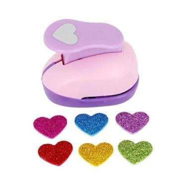 Imagem de Furador De Papel Em Forma De Coração Para Crianças 5x3x4.5cm Para Arte
