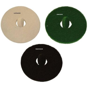 Imagem de 4 Disco De Limpeza Enceradeira Industrial 51Cm  4Und  Verde