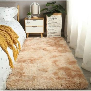 Imagem de Passadeira 2,00 x 0,60 Peluda Antiderrapante para Quarto Cozinha Sala Corredor(Bege)