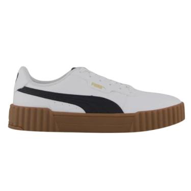Imagem de Tênis Puma Carina 3.0 BDP Branco Preto e Marrom - Feminino - 37 - Branco