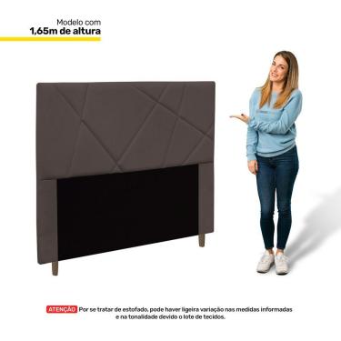 Imagem de Cabeceira Cama Box Casal Queen Size Mali 160Cm Marrom