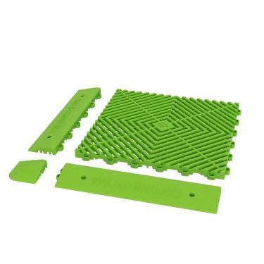 Imagem de Rampa Macho Fixação/Acabamento Deck/Piso Modular Verde Fluorescente