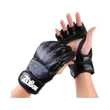 Imagem de Luvas Profissionais De Boxe MMA Em PU, Meio Dedo, Para Treino De Saco 