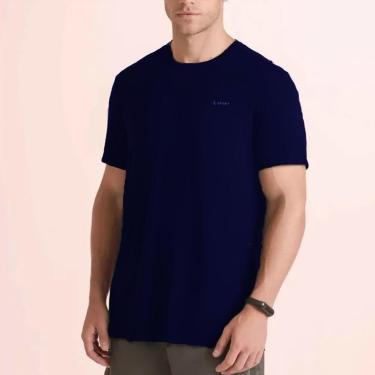 Imagem de Camiseta Lupo Crepe - Azul-Masculino